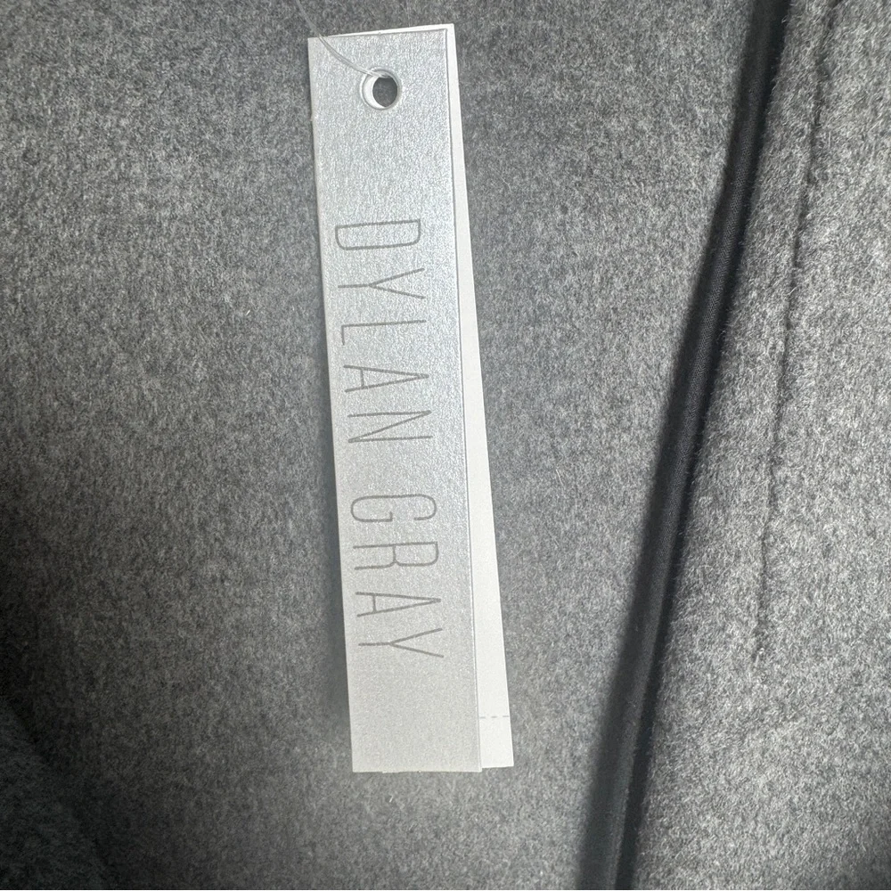 Wool Blend Coat by Dylan Grey Size Small - Picture 6 of 16
